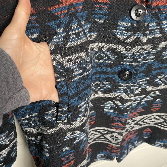 Skies Are Blue Blazer Jacket Aztec Women Medium Southwestern Stitch Fix - Picture 6 of 11